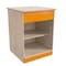 Flash Furniture Bright Beginnings Commercial Grade Wooden Kid's Two Shelf Kitchen Cabinet MK-ME03539-GG - alternate 1